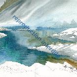 Lac Merlat détail des reflets